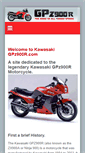 Mobile Screenshot of kawasakigpz900r.com